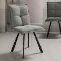 Krzesło do salonu z 4-częściową malowaną metalową konstrukcją - Ortensy