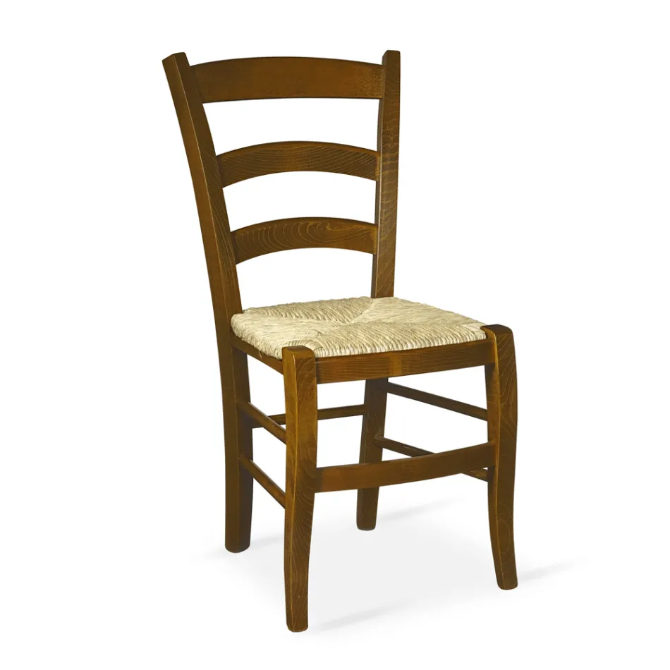 Krzesło do salonu o strukturze dębu Made in Italy - marka Viadurini
