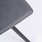 Krzesło do salonu w nowoczesnym stylu ze stali i ekoskóry 4 sztuki - Giugia Viadurini