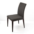 Krzesło do salonu z bejcowanego drewna jesionowego i tkaniny Made in Italy - Aspect