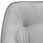 Krzesło do salonu z lakierowanego drewna i aksamitnego siedziska Made in Italy - Attendo Viadurini