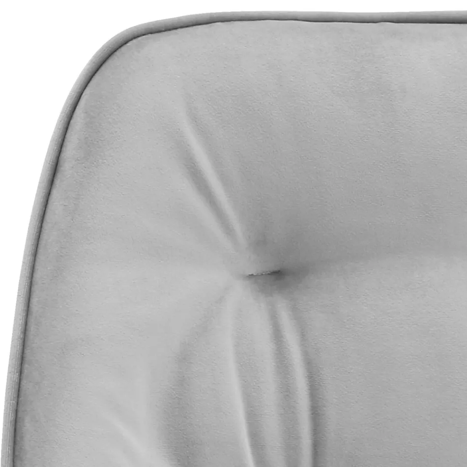 Krzesło do salonu z lakierowanego drewna i aksamitnego siedziska Made in Italy - Attendo Viadurini