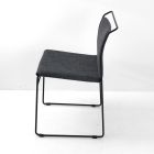 Krzesło do salonu z tkaniny i lakieru Made in Italy - Uralia Viadurini