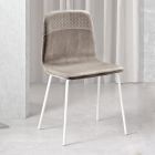 Krzesło do salonu z kolorowego aksamitu, nowoczesny i elegancki design - Bizet Viadurini