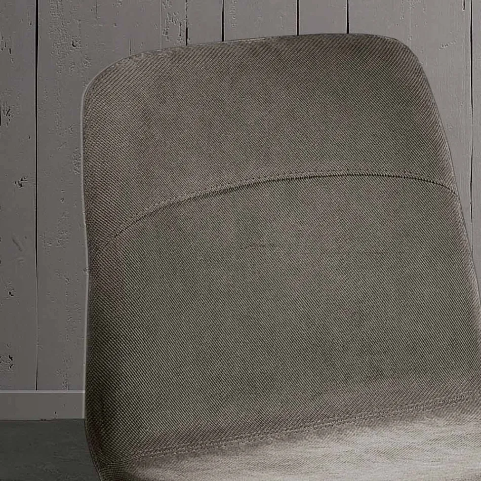 Nowoczesne krzesło do salonu z tkaniny i metalu wyprodukowane we Włoszech w Egipcie Viadurini