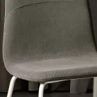 Nowoczesne krzesło do salonu z tkaniny i metalu, wyprodukowane we Włoszech, w Egipcie Viadurini