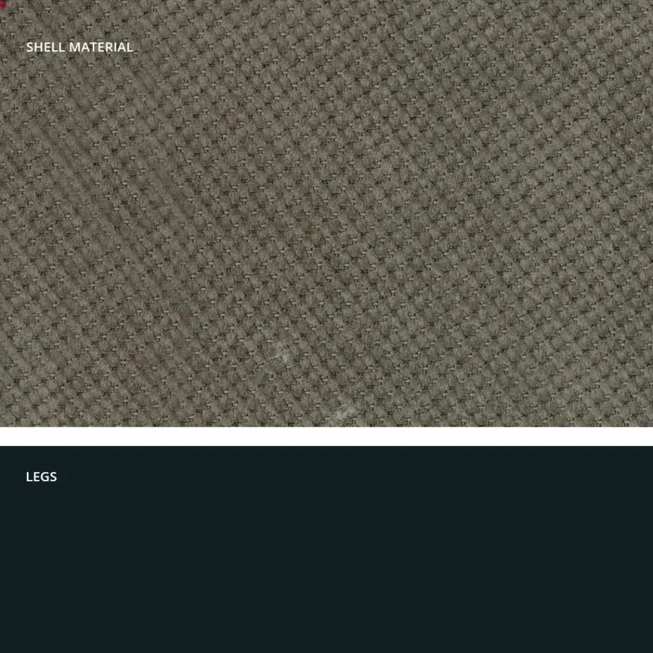 Nowoczesne krzesło do salonu z tkaniny i metalu, wyprodukowane we Włoszech, w Egipcie Viadurini