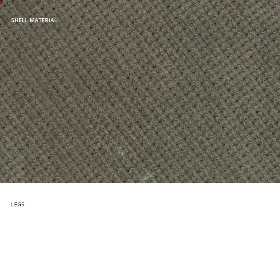 Nowoczesne krzesło do salonu z tkaniny i metalu, wyprodukowane we Włoszech, w Egipcie Viadurini