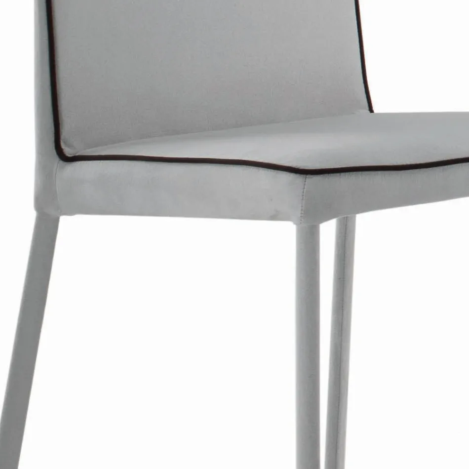 Krzesło do salonu Tapicerowane i lakierowane nogi Made in Italy - Catania Viadurini