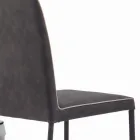 Krzesło do salonu Tapicerowane i lakierowane nogi Made in Italy - Catania Viadurini