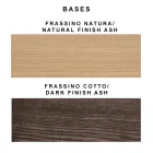 Krzesło do salonu tapicerowane tkaniną i nogami z jesionu - Florinda Viadurini