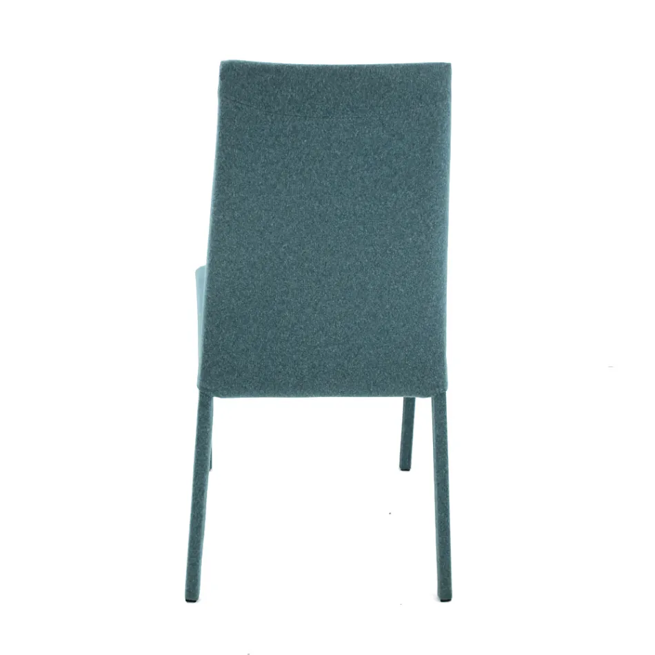 Krzesło do salonu pokryte tkaniną Made in Italy - Roslin Viadurini