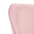 Krzesło biurowe z metalową podstawą i siedziskiem z tkaniny - Anguilla Viadurini