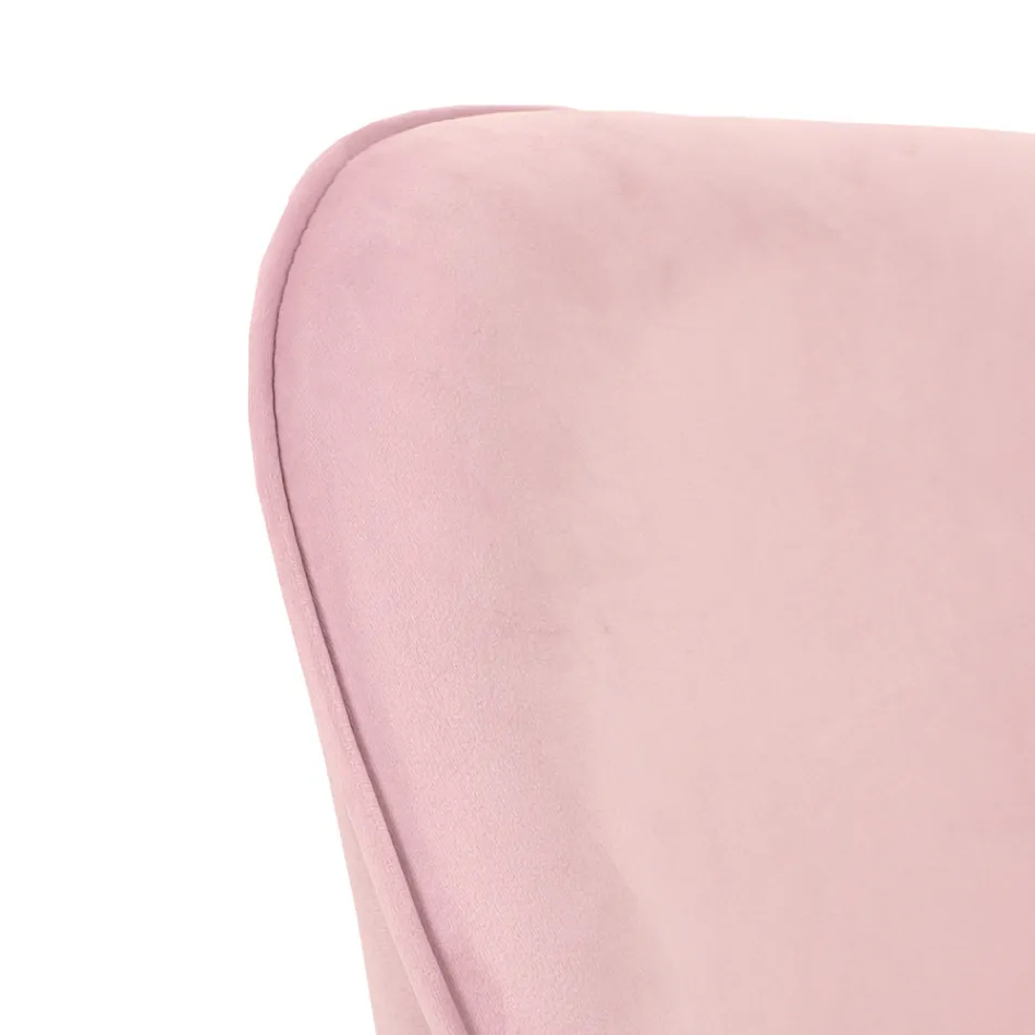 Krzesło biurowe z metalową podstawą i siedziskiem z tkaniny - Anguilla Viadurini