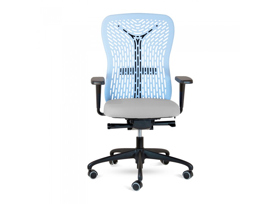 Ergonomiczne i obrotowe krzesło biurowe z podłokietnikami Made in Italy - Fulvio Viadurini