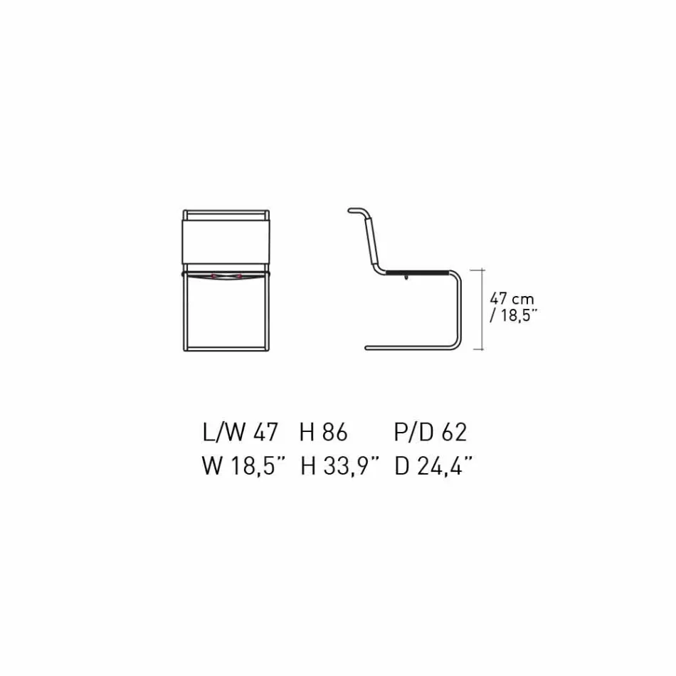 Skórzane krzesło biurowe z chromowaną stalową konstrukcją Made in Italy - Elite Viadurini