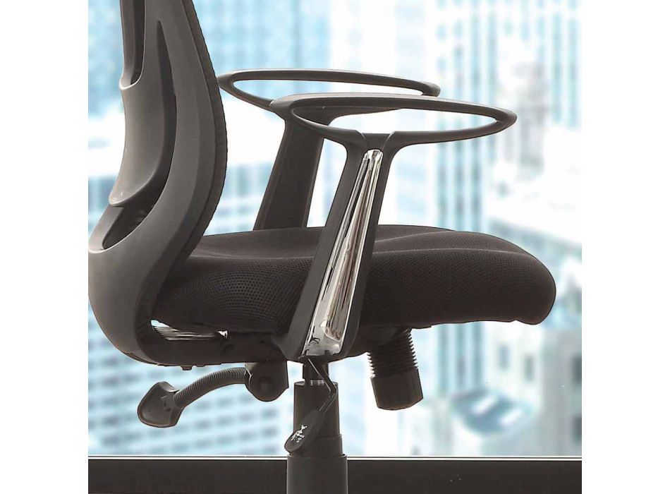 Krzesło biurowe i półkierunkowe w kolorze czarnym Tecnoete - Gerlanda