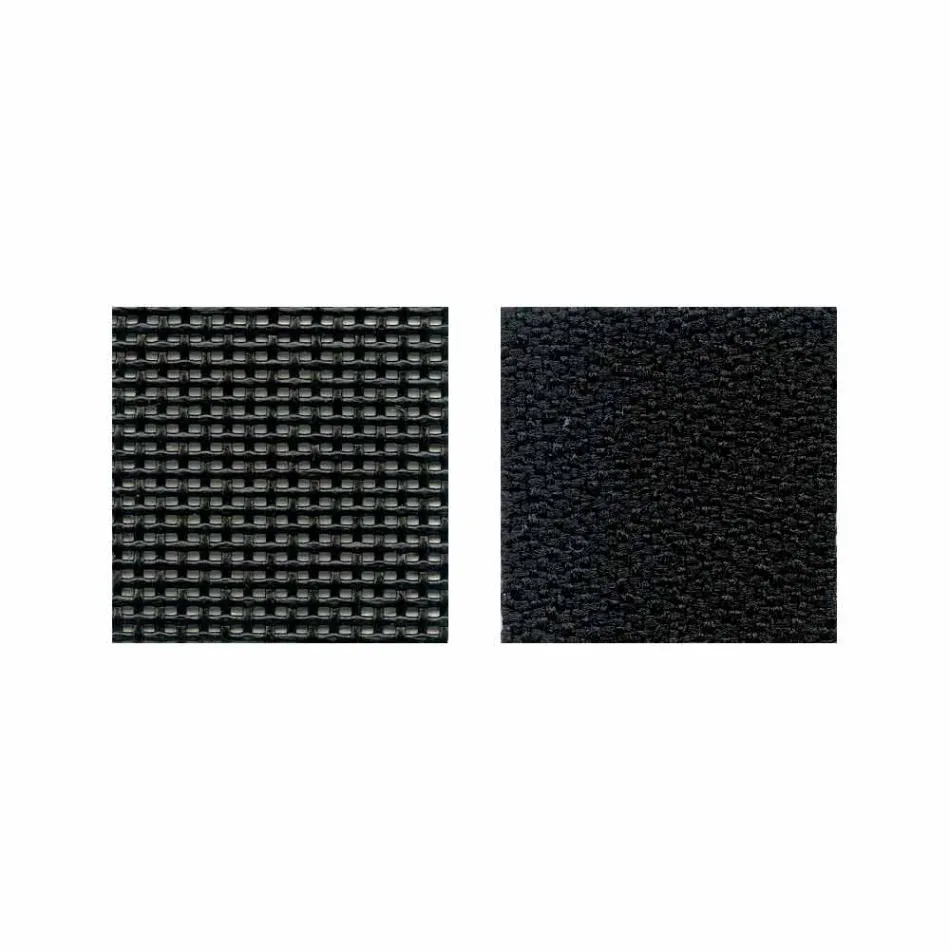 Półkierunkowe krzesło biurowe z Tecnorete i czarnej tkaniny - Vespasiano Viadurini