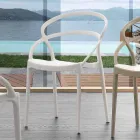 Krzesło o nowoczesnym designie z polipropylenu wyprodukowane we Włoszech Pavia Viadurini