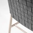 Wysokiej jakości krzesło z drewna bukowego i skóry wyprodukowane we Włoszech, 2 sztuki - Nora Viadurini