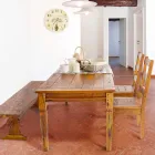 Klasyczne krzesło z litego drewna akacjowego Homemotion - Moritz Viadurini