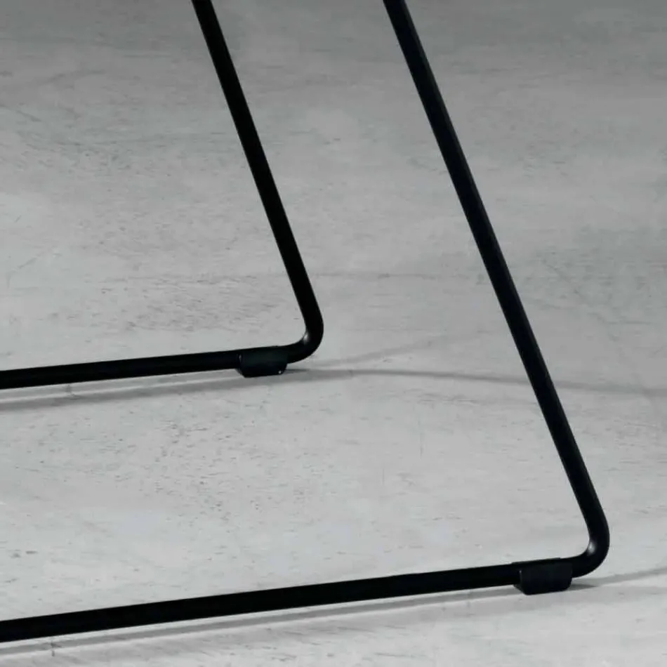 Designowe krzesło z metalu i tkaniny produkowane we Włoszech Formia Viadurini