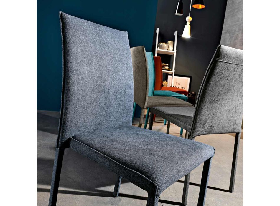 Designerskie krzesło do jadalni z tkaniny wykonane we Włoszech, Conny Viadurini