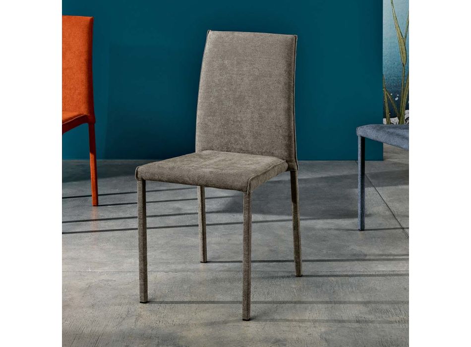 Designerskie krzesło do jadalni z tkaniny wykonane we Włoszech, Conny Viadurini