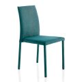 Designerskie krzesło z tkaniny do jadalni produkowane we Włoszech, Conny