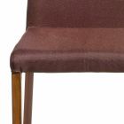 Krzesło designerskie pokryte tkaniną Amalia, H96 cm, wyprodukowane we Włoszech Viadurini