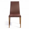 Krzesło design obite tkaniną Amalia, wys. 96Cm, wykonane we włoszech