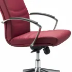 krzesło wykonawczy biurach monocoque skóropodobnym Debora Viadurini