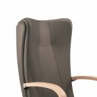 krzesło wykonawczy prawdziwa skóra bydlęca nowoczesny Ambra typ kwiat Viadurini