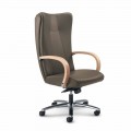 Krzesło biurowe szkórzane model Ambra nowoczesny design