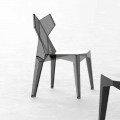 Krzesło zewnętrzne z poliwęglanu do układania w stosy, 4 sztuki - Kimono firmy Vondom