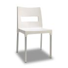 Krzesło ogrodowe z technopolimeru i aluminium Made in Italy 4 sztuki - Maximum Viadurini