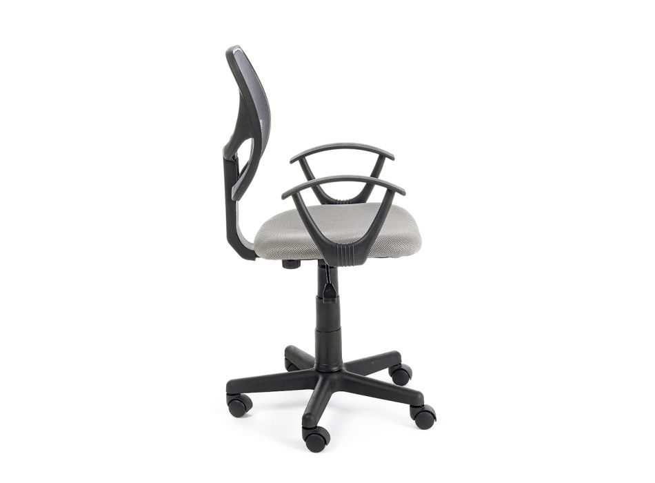 Obrotowe krzesło biurowe z nylonu i tkaniny siatkowej w 3 kolorach - Rasha Viadurini
