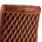 Krzeslo tapicerowane z litego drewna living Grilli Zarafa made in Italy, 2 sztuk Viadurini