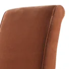 Krzeslo tapicerowane z litego drewna living Grilli Zarafa made in Italy, 2 sztuk Viadurini