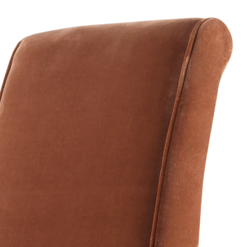 Krzeslo tapicerowane z litego drewna living Grilli Zarafa made in Italy, 2 sztuk Viadurini