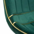 Krzesło do jadalni tapicerowane z drewna i tkaniny, 2 sztuki - Kolly Viadurini