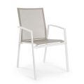 Krzesło ogrodowe z możliwością układania w stosy, malowane aluminium, Homemotion, 4 sztuki - Odelia