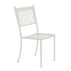 Krzesło ogrodowe do układania w stosy ze stali ocynkowanej Made in Italy 4 sztuki - Celia Viadurini