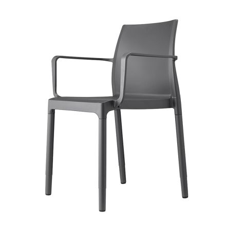 Krzesło ogrodowe z aluminium do układania w stosy Made in Italy 4 sztuki - Kolumbia Viadurini
