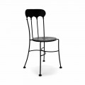 Krzesło ogrodowe z poduszką do układania w stosy z poduszką Made in Italy 2 sztuki - Allegra