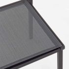 Krzesło ogrodowe z możliwością sztaplowania z aluminium i tkaniny tekstylnej, nowoczesny design - Franz Viadurini
