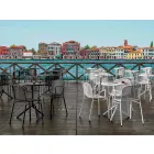 Metalowe krzesło do ustawiania w stosy Made in Italy, 4 sztuki - Verna Viadurini