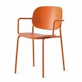 Krzesło do układania w stos z polipropylenu i metalu Made in Italy - Connubia Yo