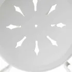 Krzesło ogrodowe z możliwością układania w stosy z metalu Made in Italy, 2 sztuki - Autorytet Viadurini