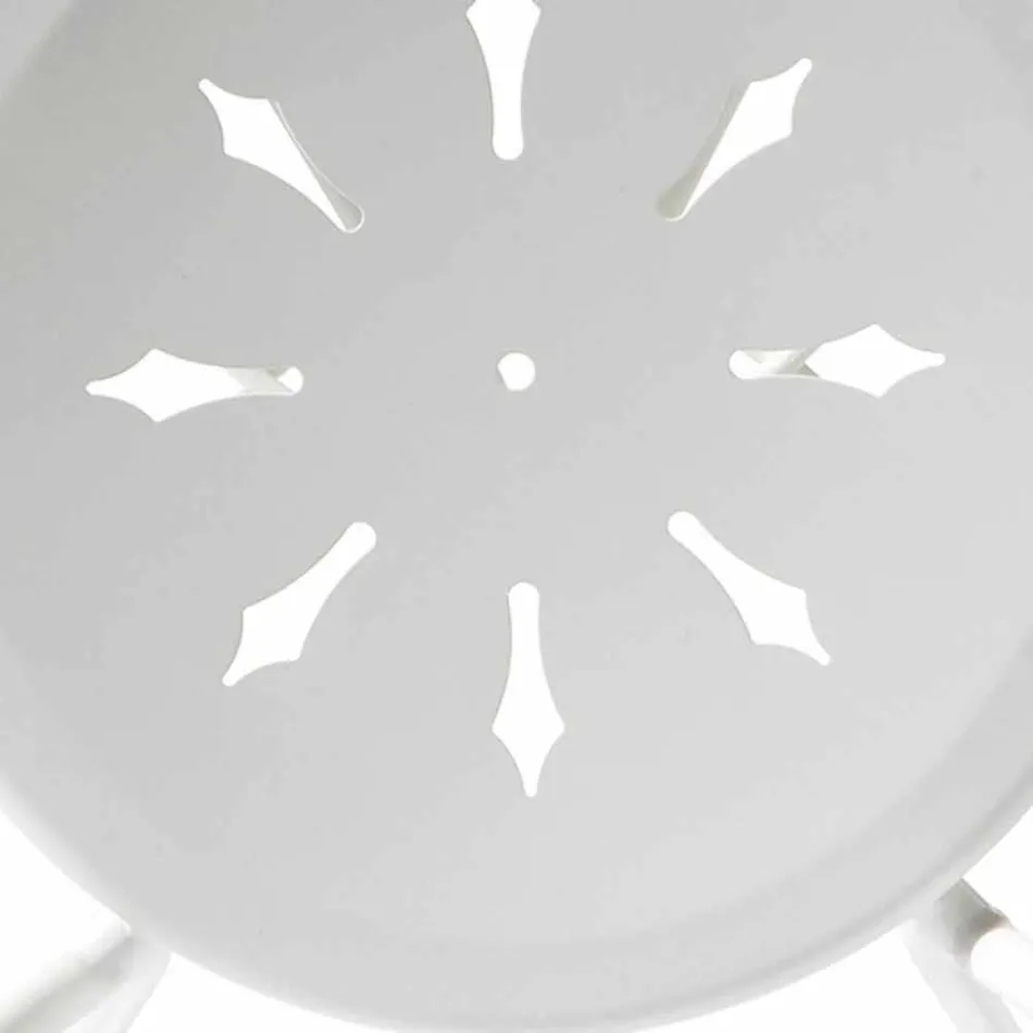 Krzesło ogrodowe z możliwością układania w stosy z metalu Made in Italy, 2 sztuki - Autorytet Viadurini